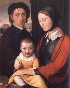 Friedrich overbeck The Artist with his Family Sweden oil painting reproduction